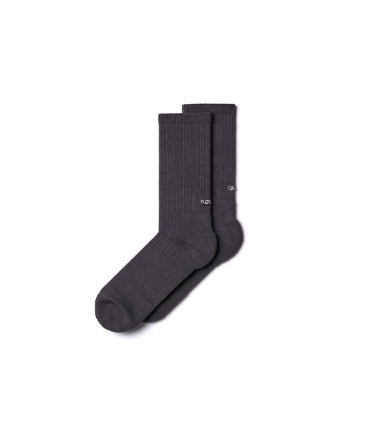 Essential Crew Casual Socks - Carbon - BEV C multi label store