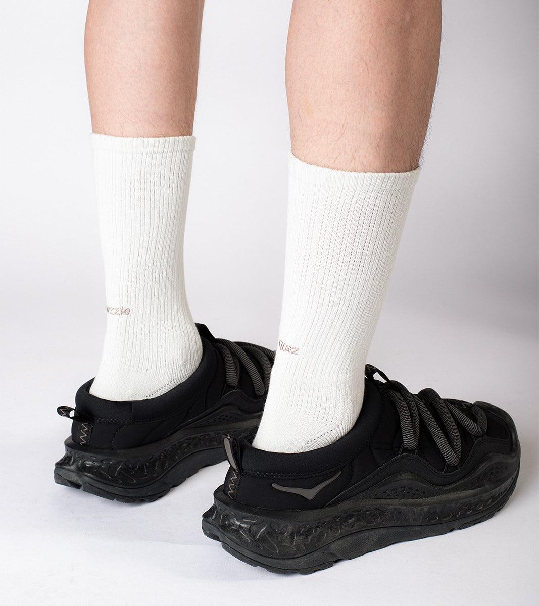 Essential Crew Casual Socks -Moon Ivory - BEV C multi label store