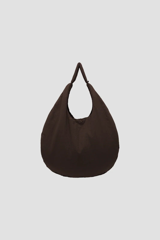 Medium Egg Nylon Tote (Brown) - BEV C multi label store