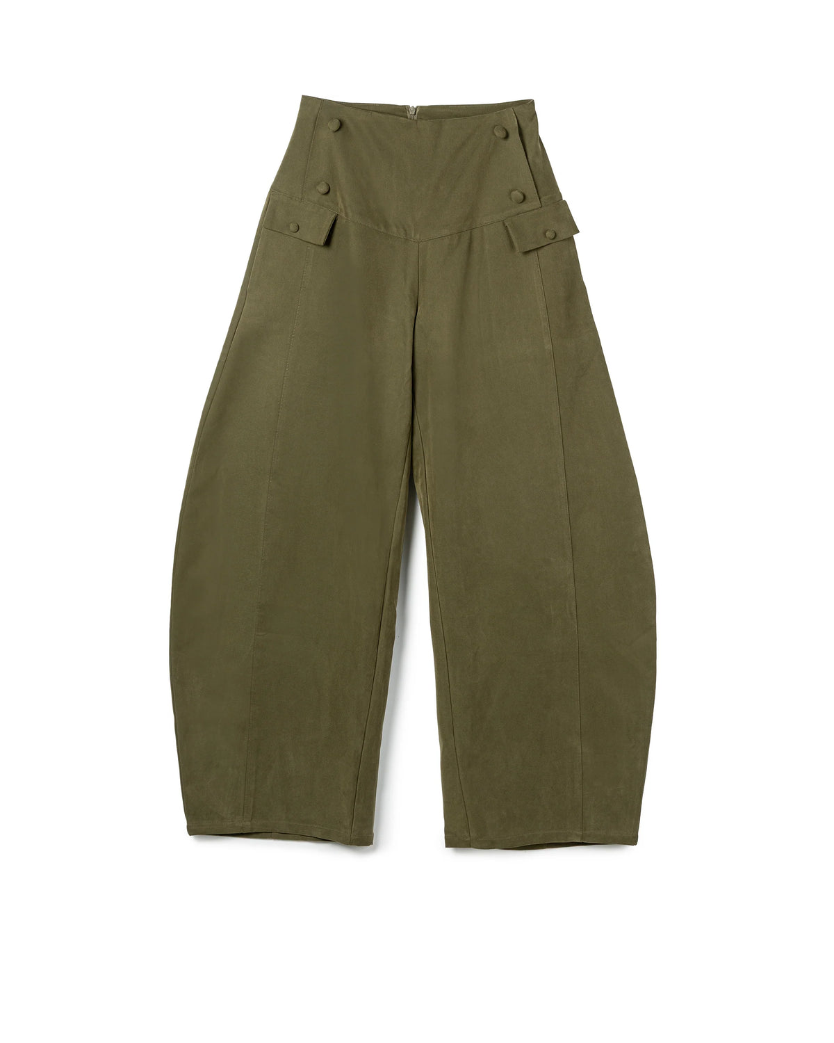 Vol.3 Ch.2 Button Barrel Leg Trousers - Green - BEV C multi label store