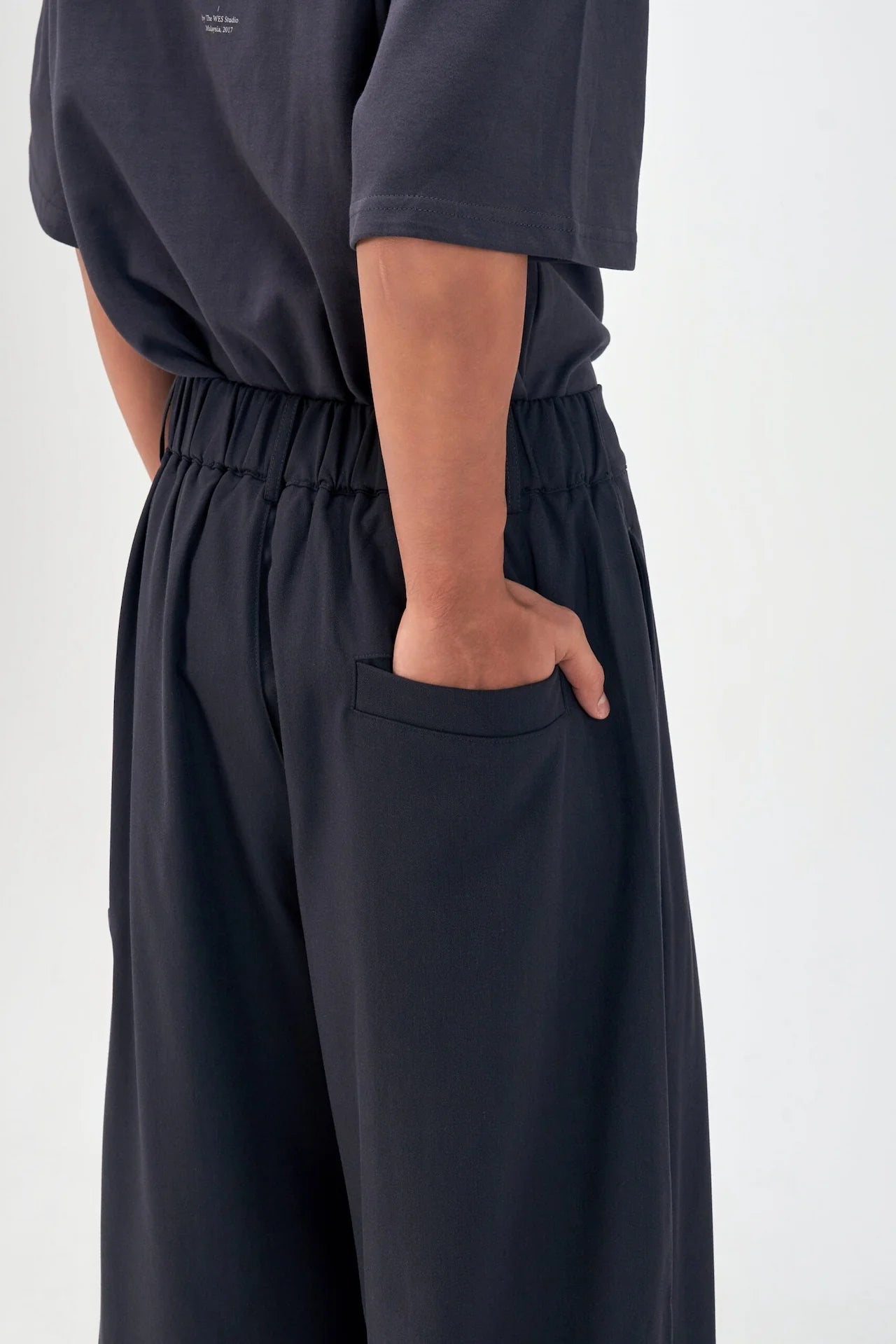 Gender Neutral Cocoon Trousers (Poly / Dark Grey) - BEV C multi label store