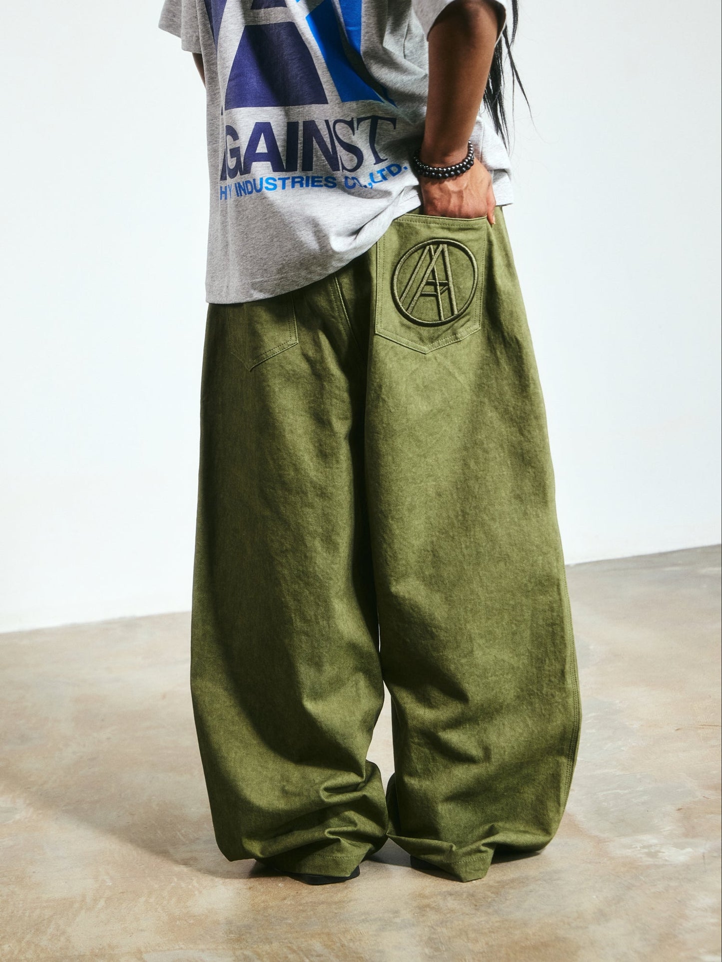 DIRTY PERFECT PANTS WASHED GREEN - BEV C multi label store