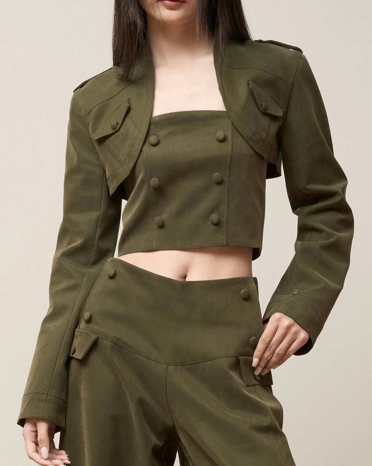 Vol.3 Ch.2 Button Barrel Leg Trousers - Black - BEV C multi label store