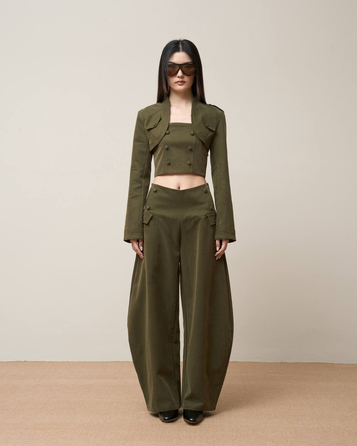 Vol.3 Ch.2 Button Bandeau Top - Green - BEV C multi label store