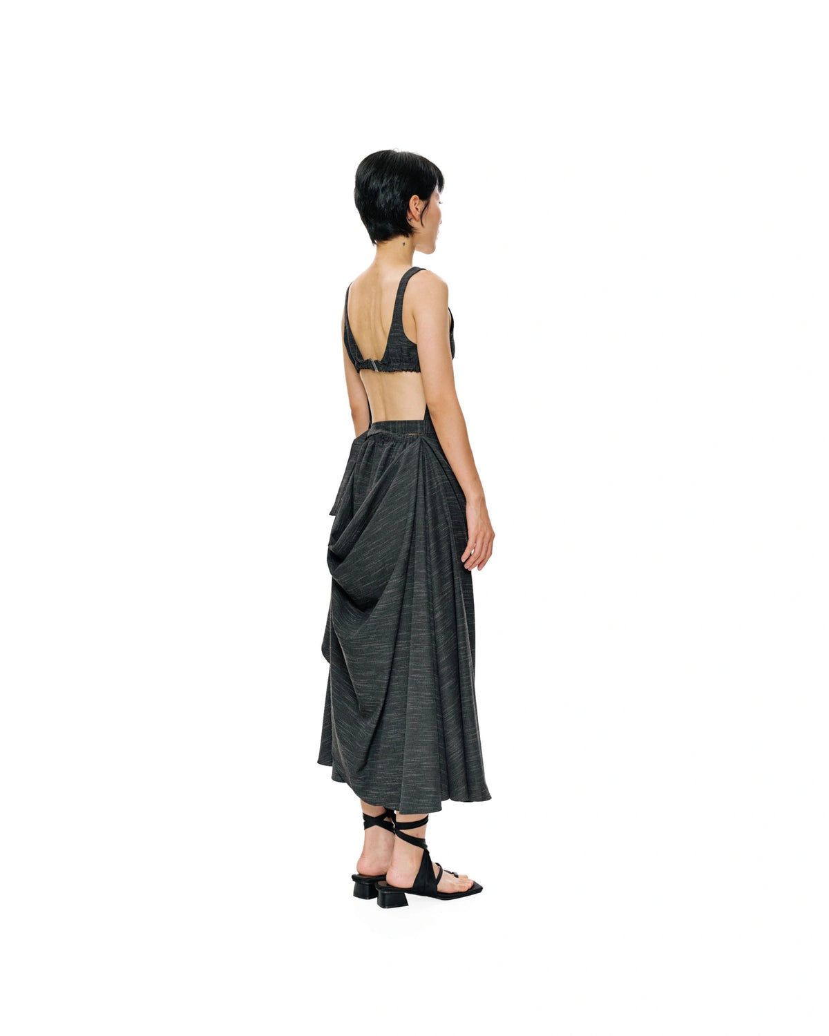 FOUNTAIN ASSYMETRIC DRESS STRIPE - BEV C multi label store