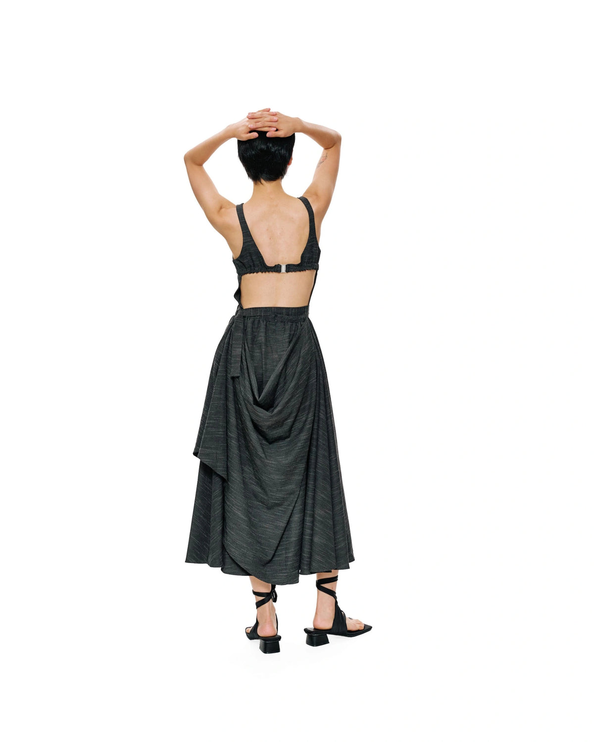 FOUNTAIN ASSYMETRIC DRESS STRIPE - BEV C multi label store