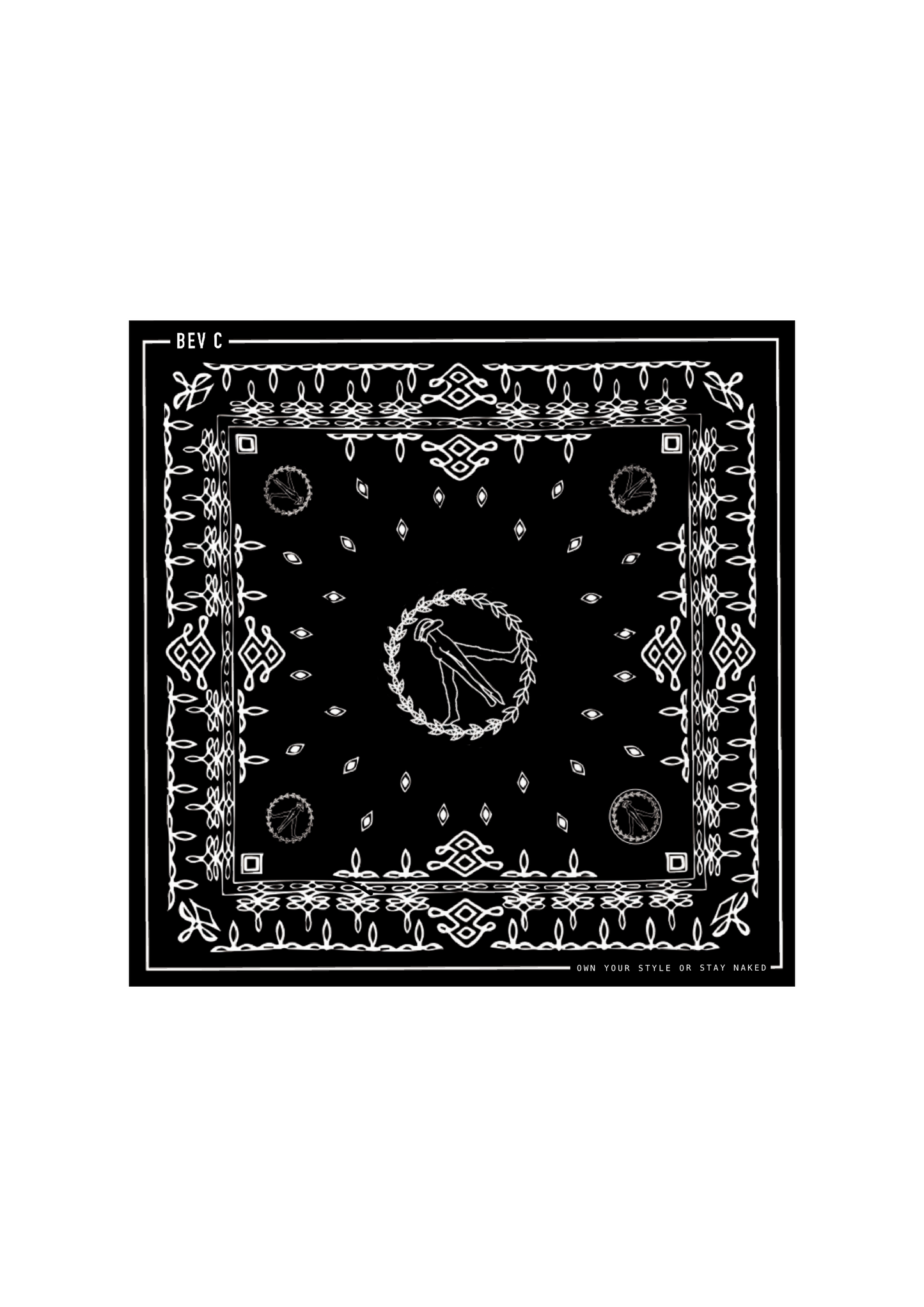 BEV C PEACE BANDANA - BEV C multi label store