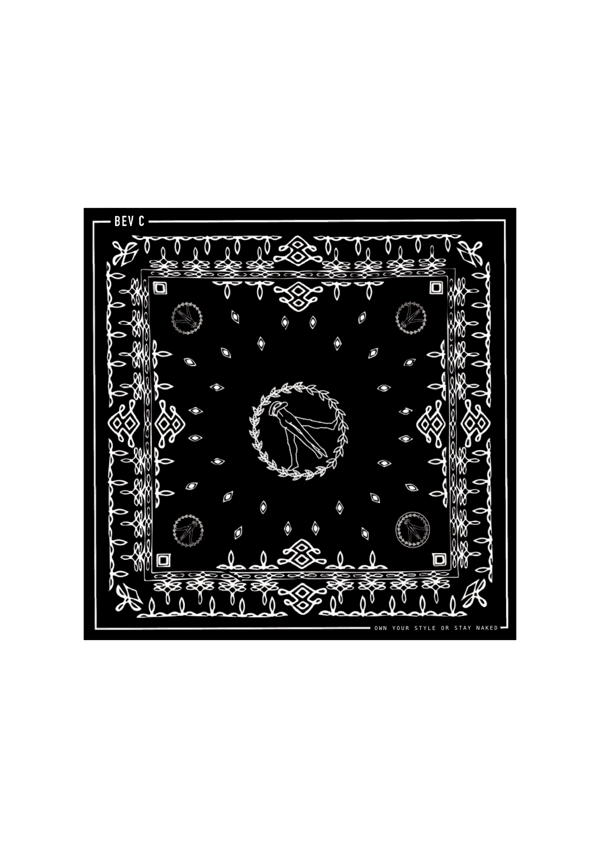 BEV C PEACE BANDANA - BEV C multi label store