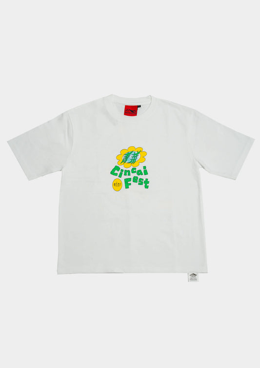 CINCAI LOGO TEE IN WHITE - BEV C multi label store