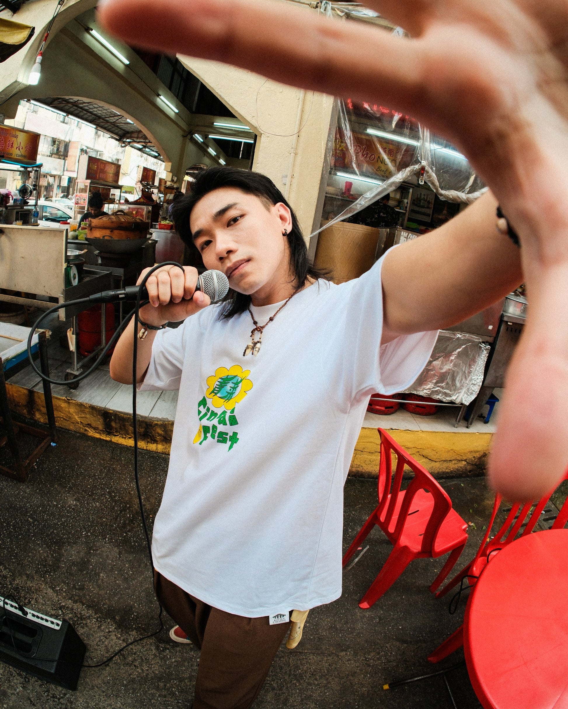 CINCAI LOGO TEE IN WHITE - BEV C multi label store