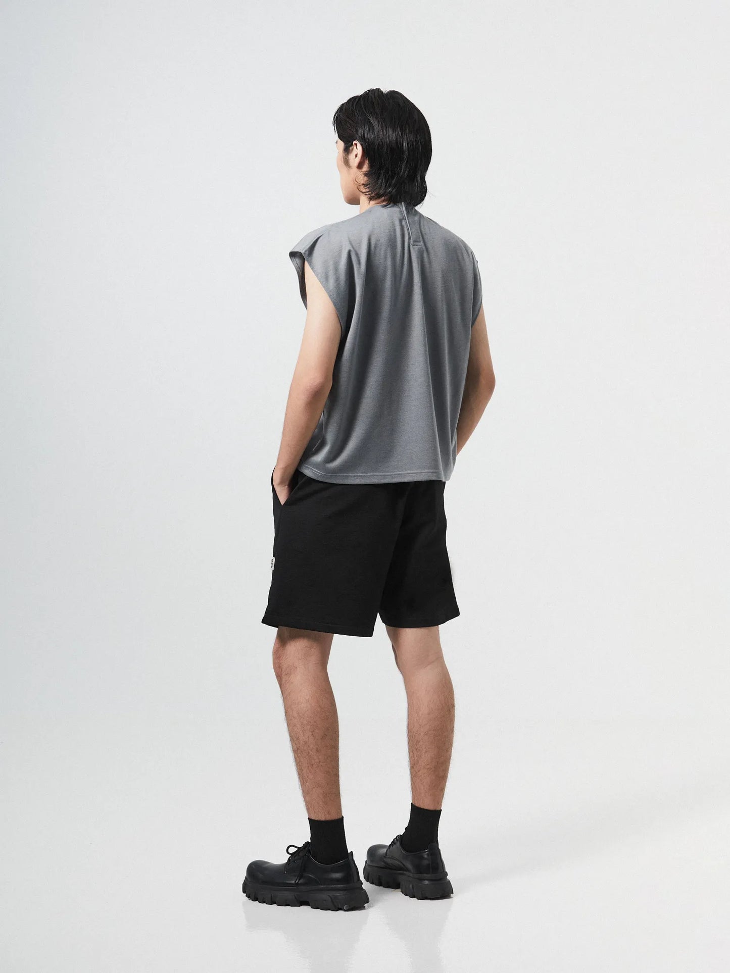 ORDINARY CAP SLEEVE TOP | GREY - BEV C multi label store