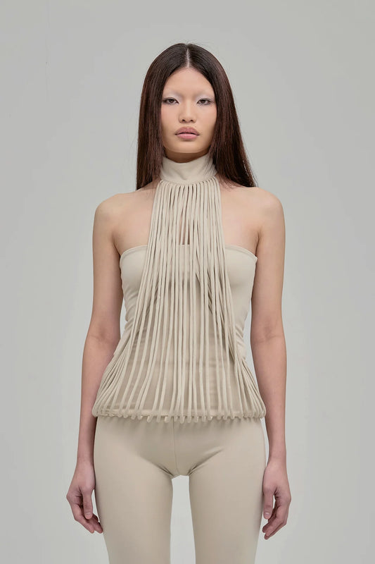 MIEN TOP BEIGE - BEV C multi label store