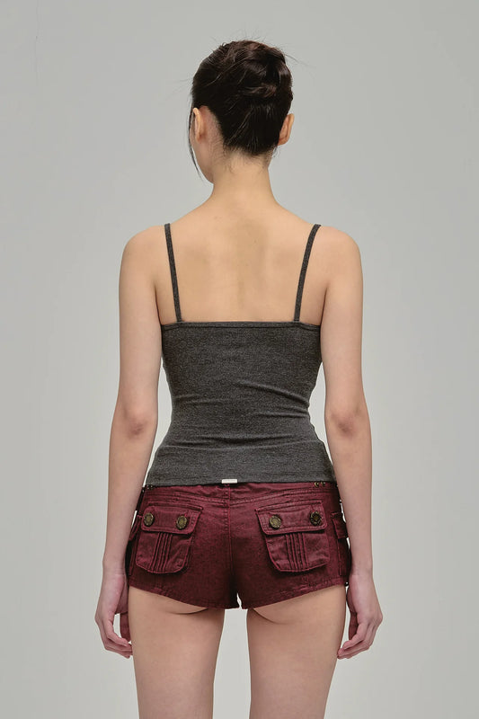 UTILITY SHORTS  MAROON - BEV C multi label store