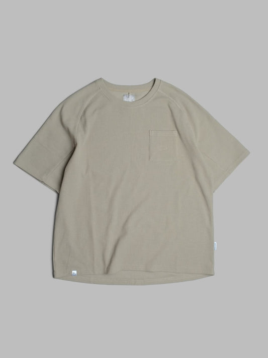 Waffle Tee / Cotton - Army Grey - BEV C multi label store