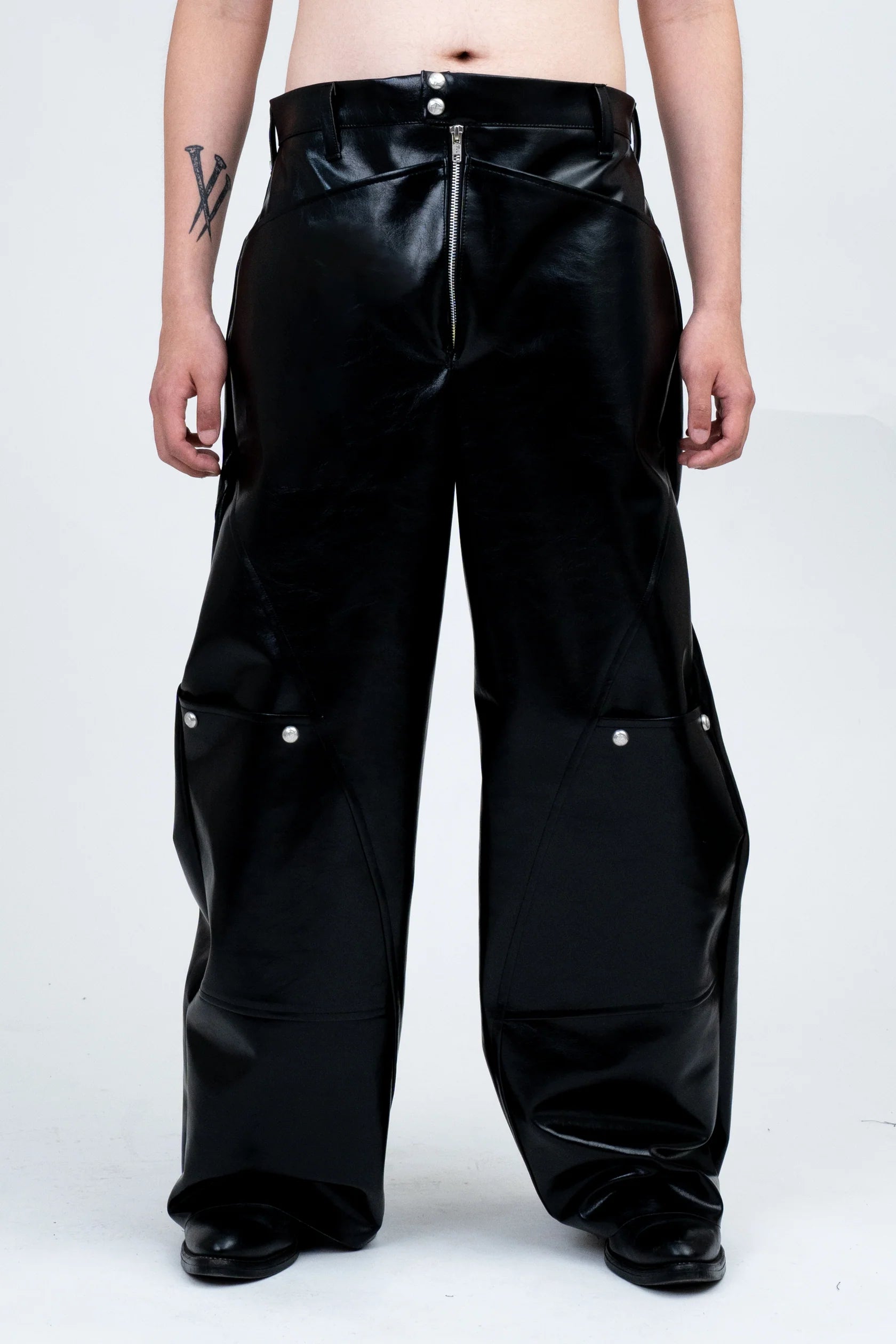 RHITTA AXE LEATHER PANTS - BEV C multi label store