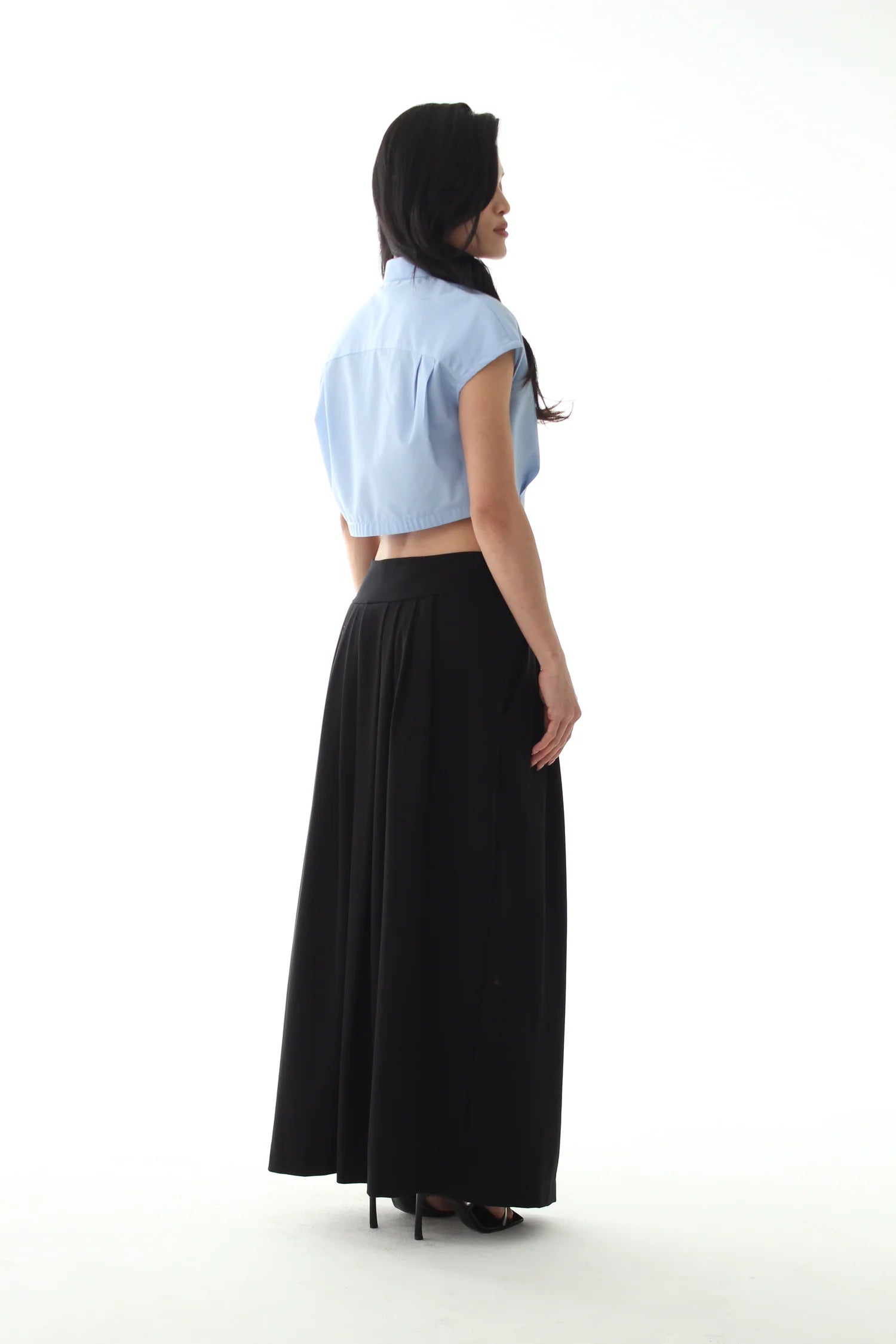 Bubble Blouse - BABY BLUE - BEV C multi label store