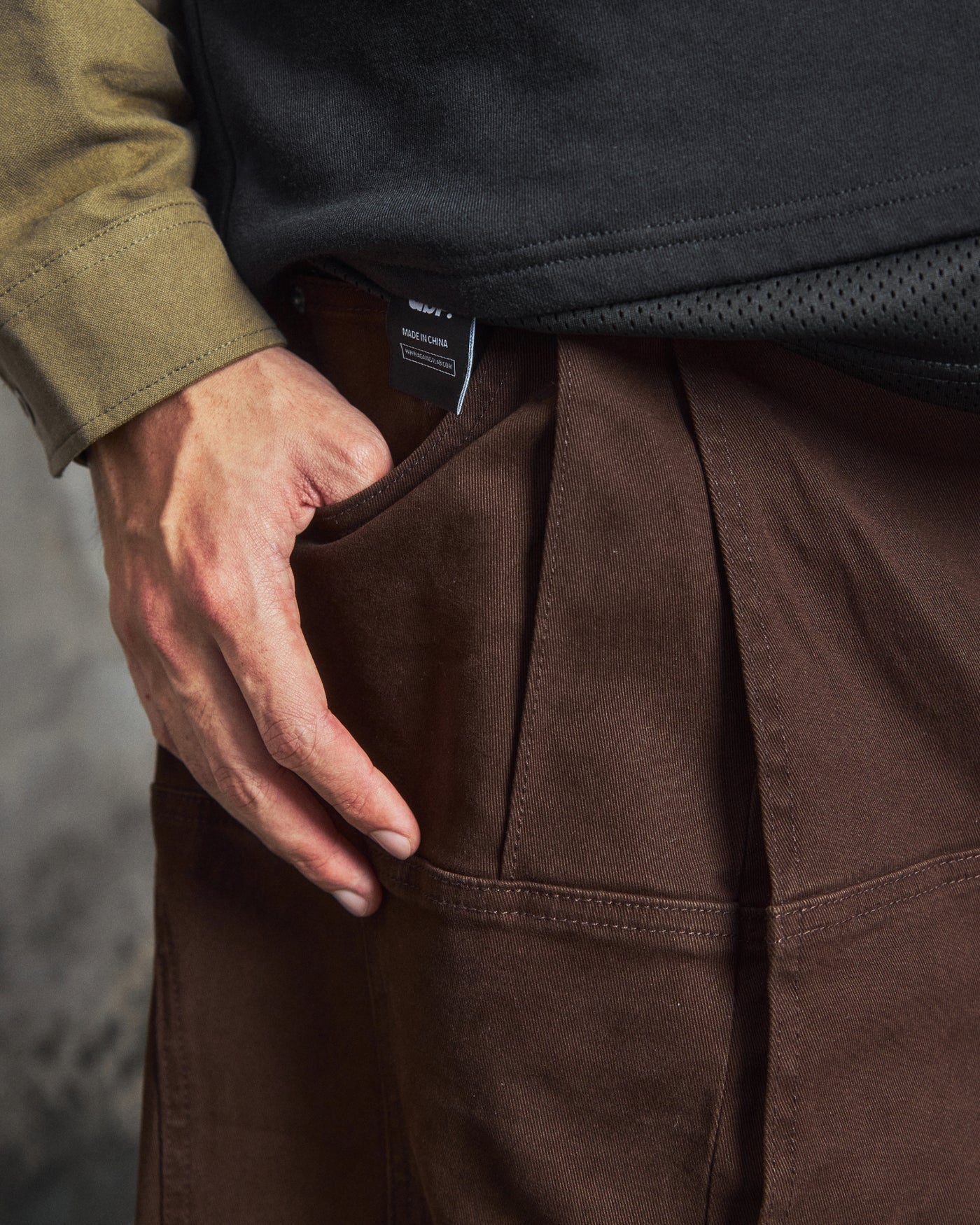 ABP. BALL STREAM SHORTS BROWN - BEV C multi label store