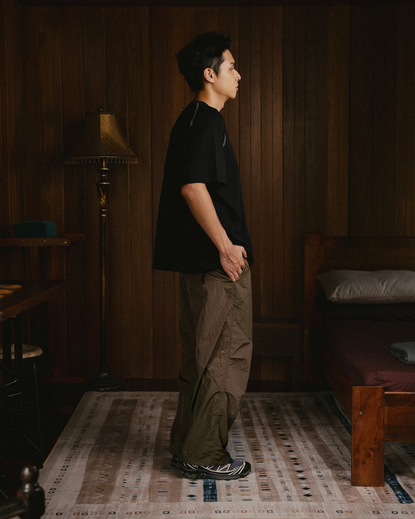 Sorona Pocket Tee - Black/White Line - BEV C multi label store