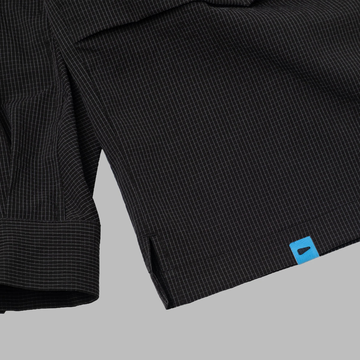 Seersucker Shirt Jacket / Nylon - Black
