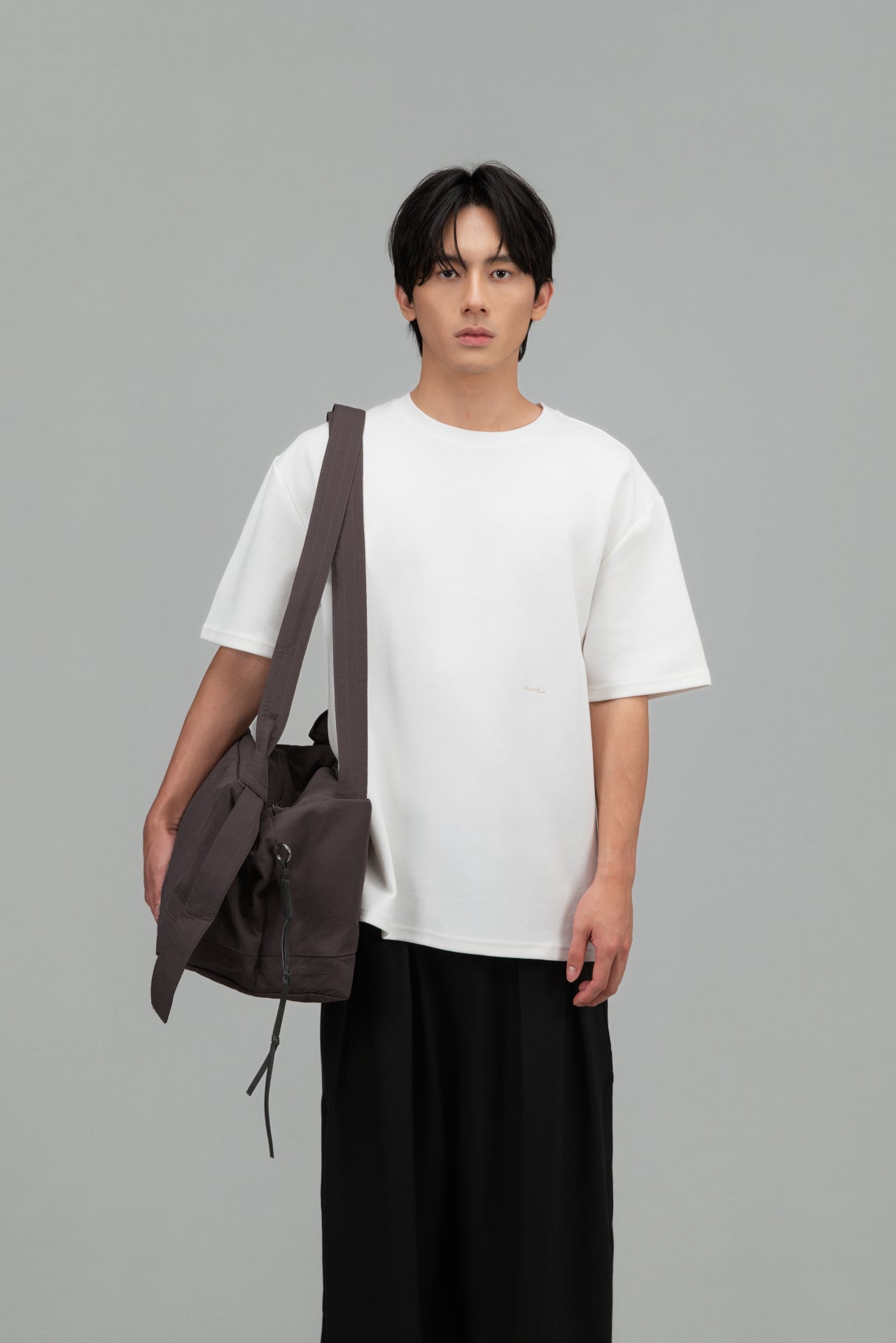 Large Loaf Nylon Bag (Dark Grey) - BEV C multi label store