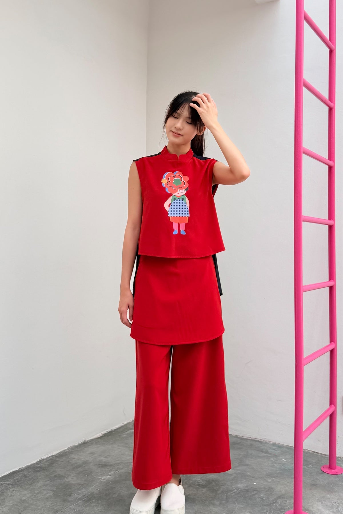 LUNAR 2026 TT02C || AJUMMA OVERSIZED TOP - BEV C multi label store