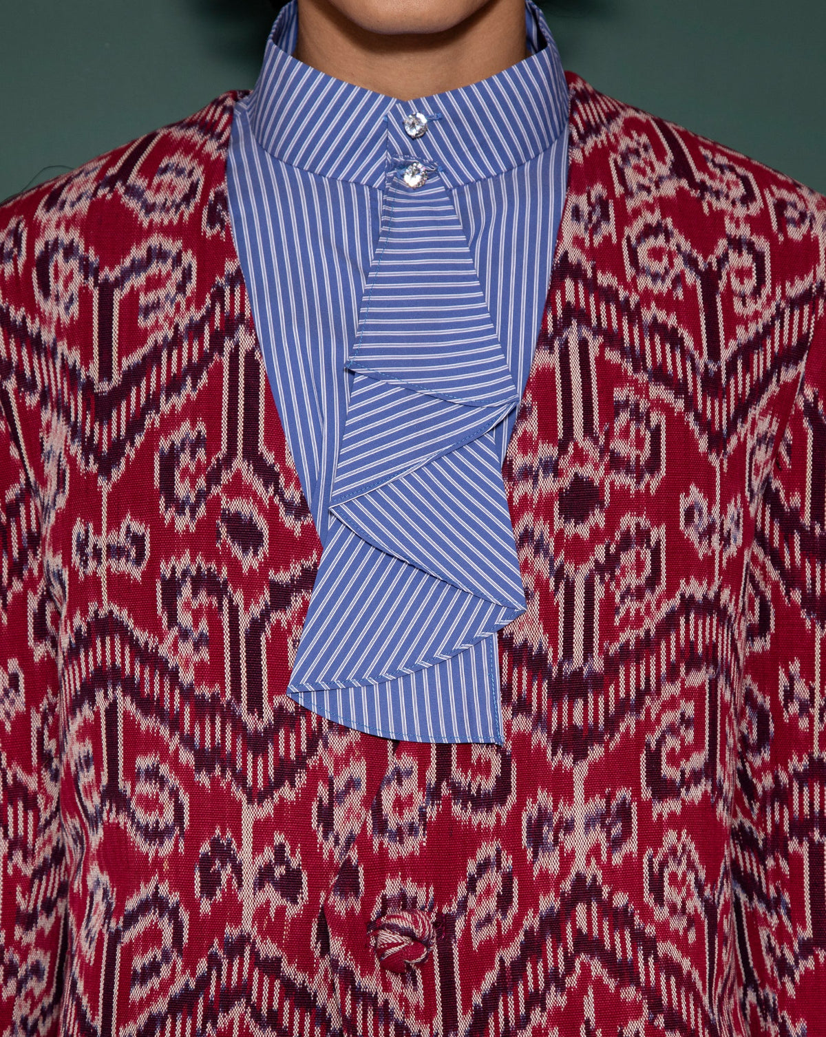 Blazer Pankou Pua Kumbu (Red) - BEV C multi label store