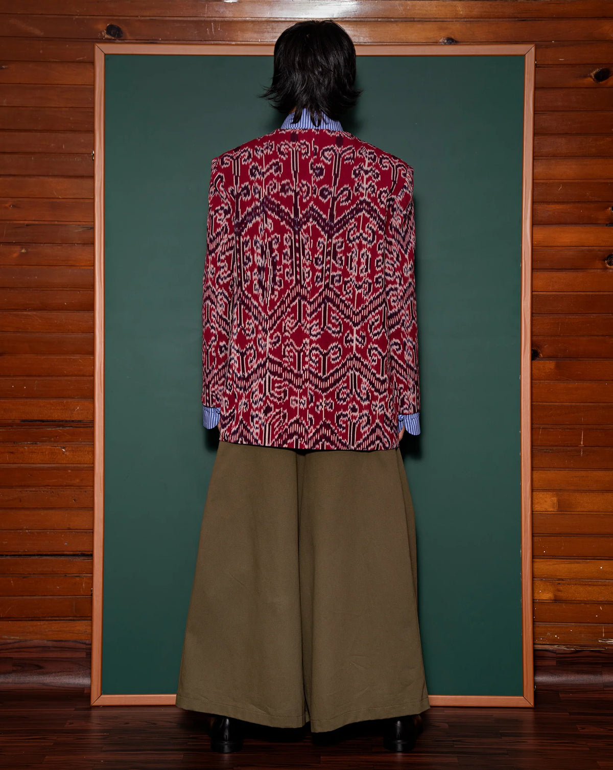 Blazer Pankou Pua Kumbu (Red) - BEV C multi label store