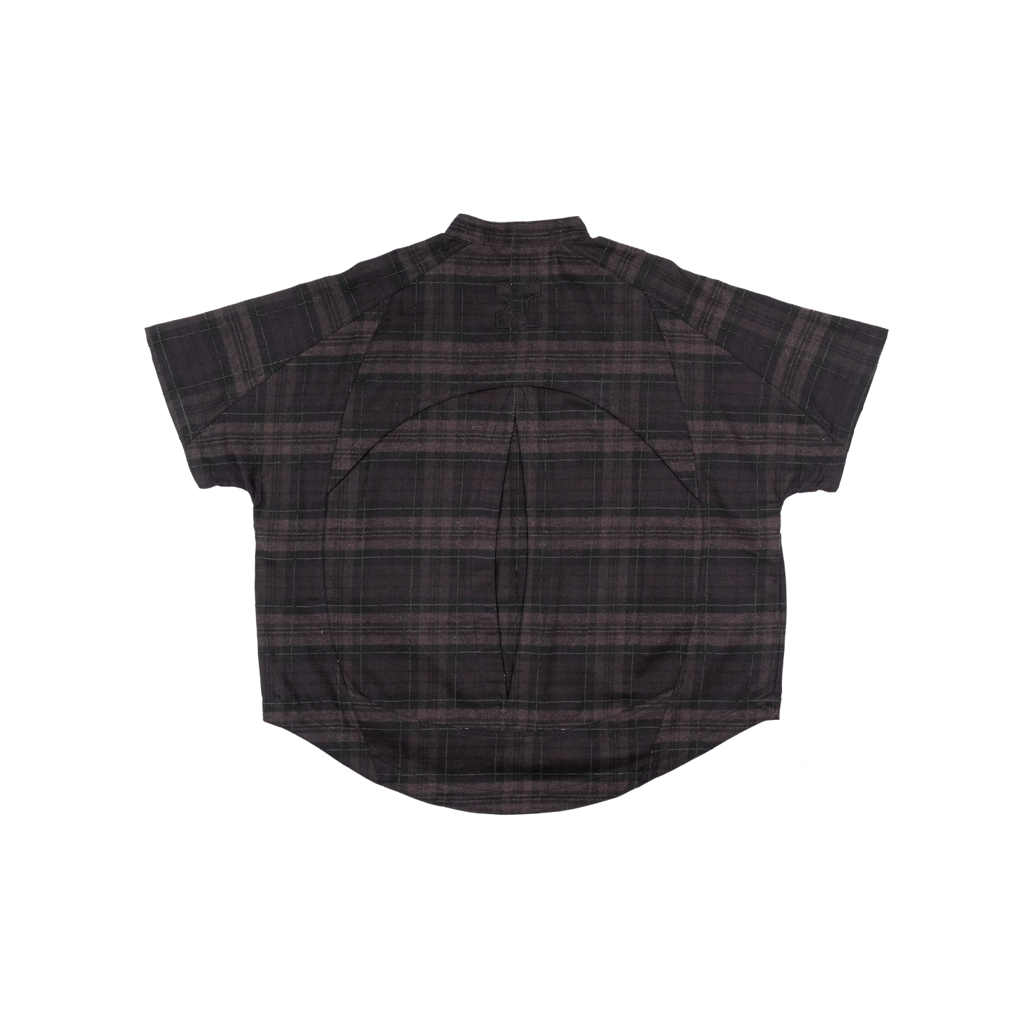 MANDARIN BACK PLEATED SHIRT - FLANNEL - BEV C multi label store