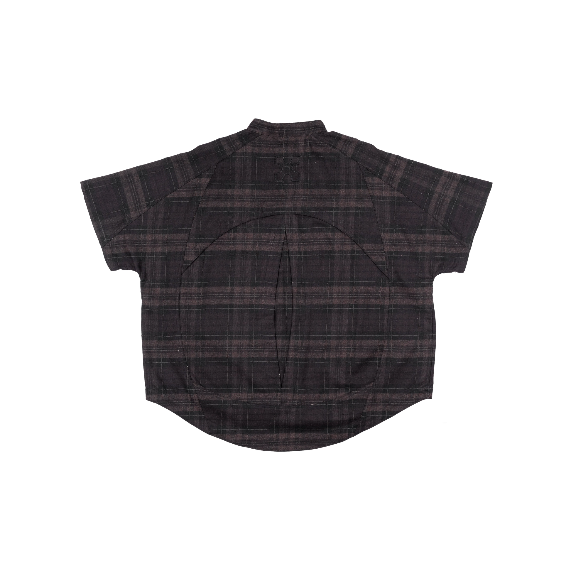 MANDARIN BACK PLEATED SHIRT - FLANNEL - BEV C multi label store