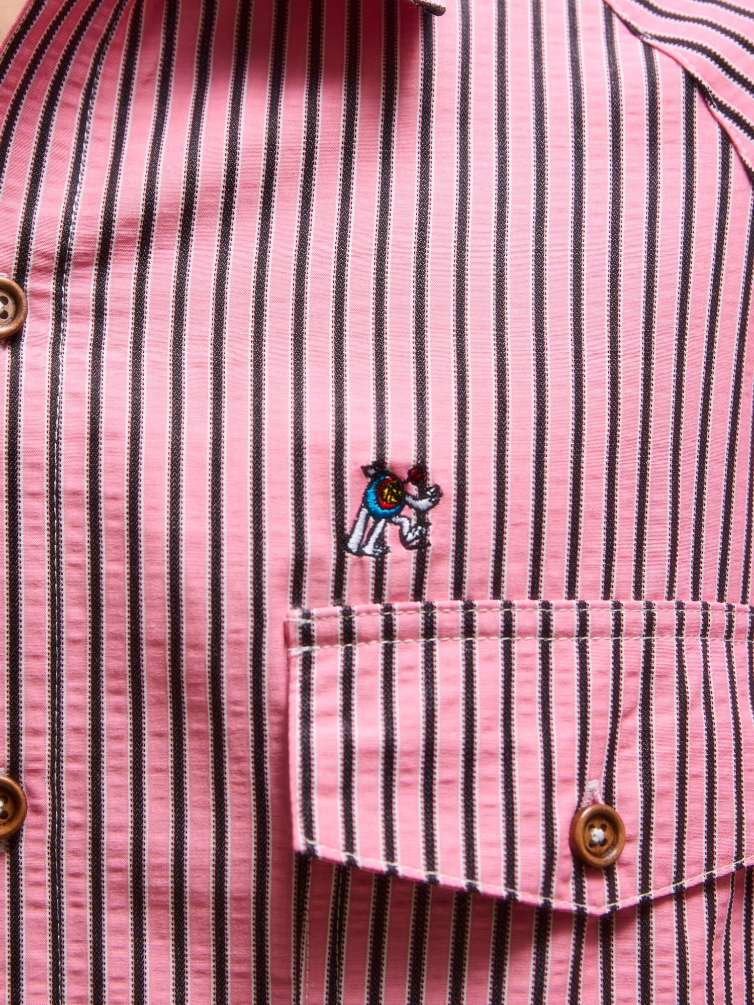 STRIPE MIGUEL SHIRT PINK - BEV C multi label store