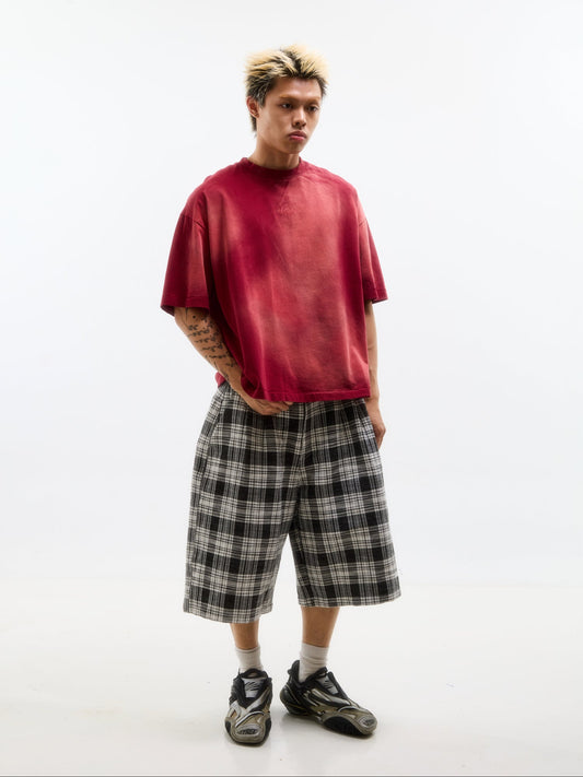 CHECK MAFIA SHORTS - BEV C multi label store