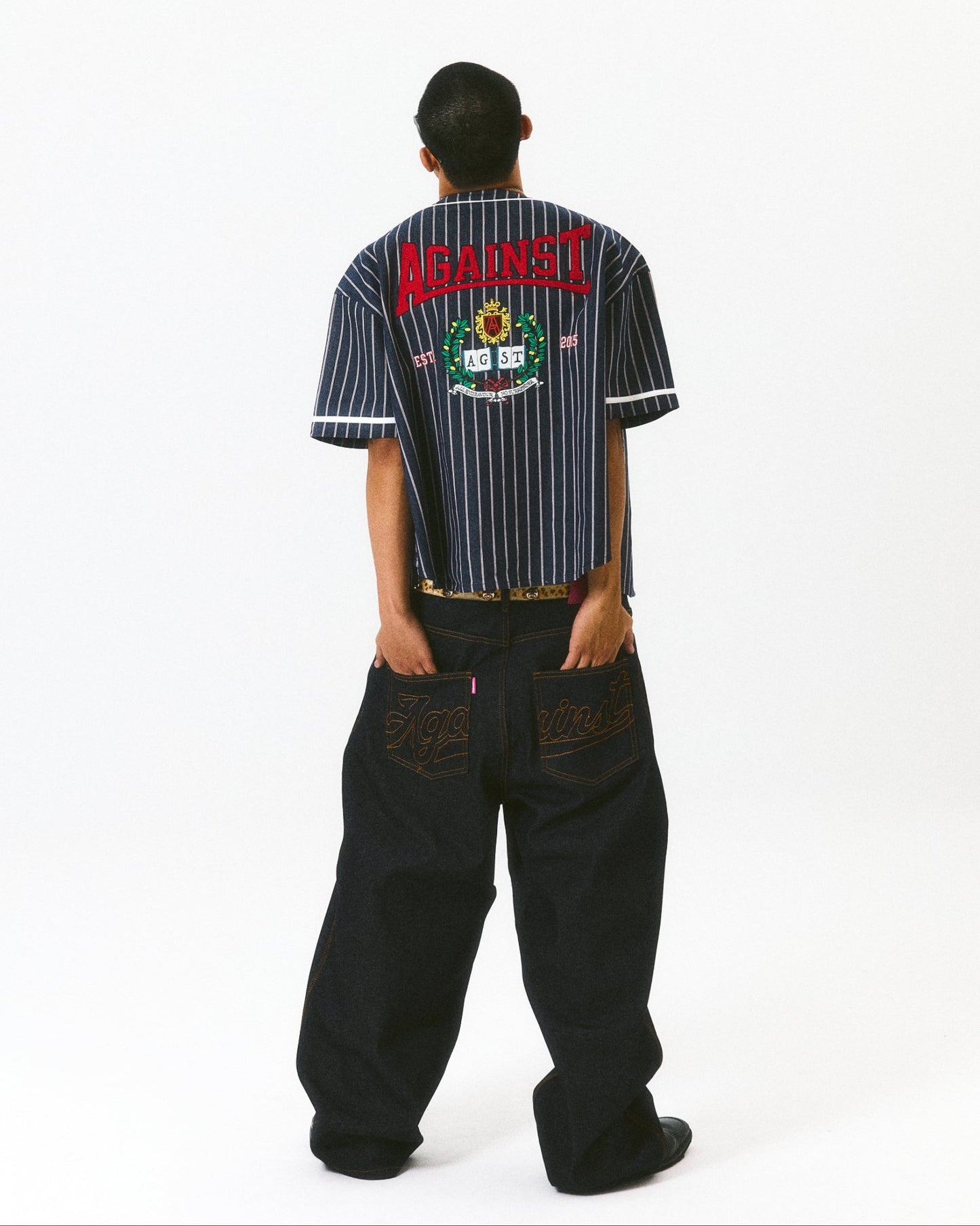 STAR LOGO RAW JEANS - BEV C multi label store