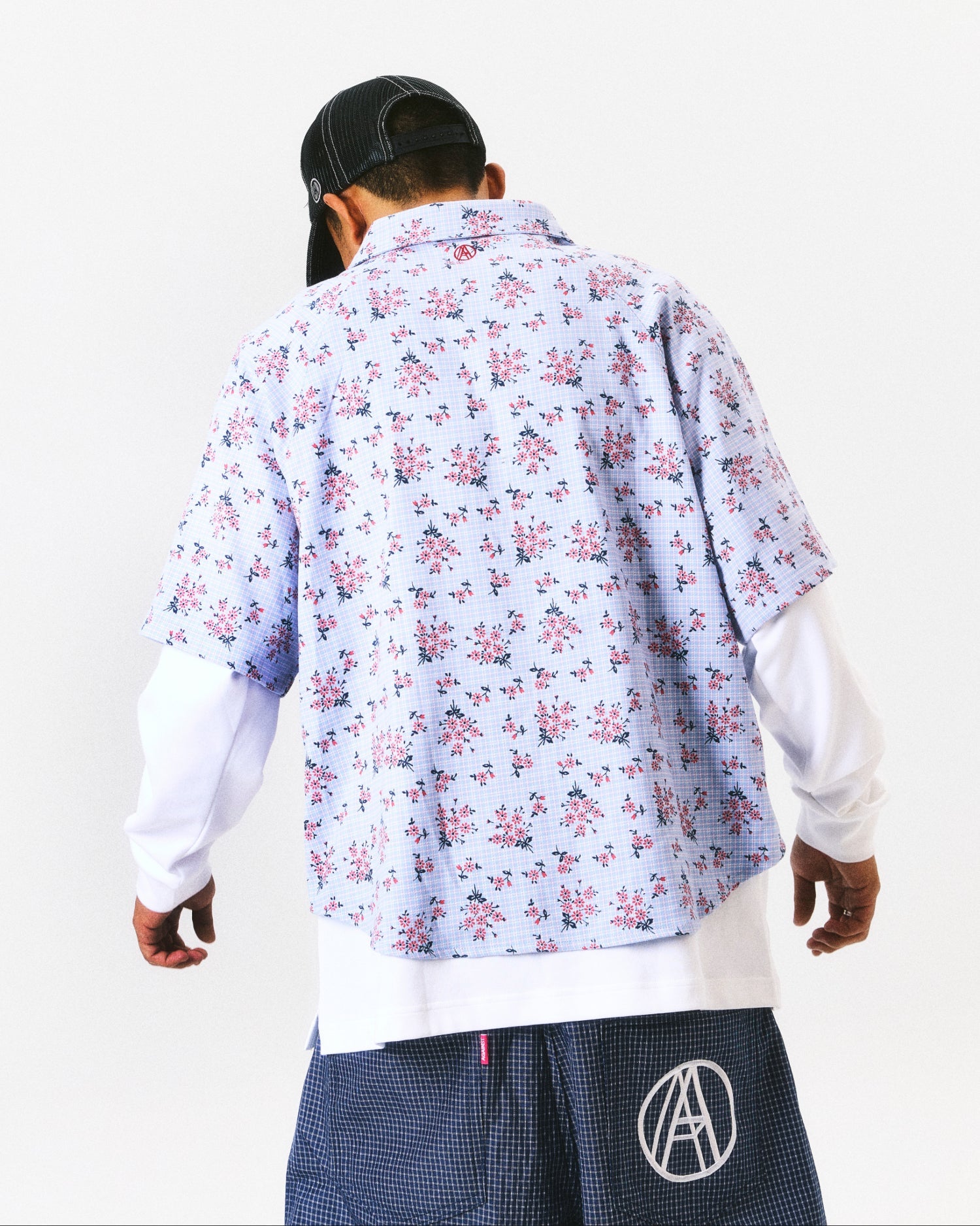 FLORAL MIGUEL SHIRT BLUE - BEV C multi label store