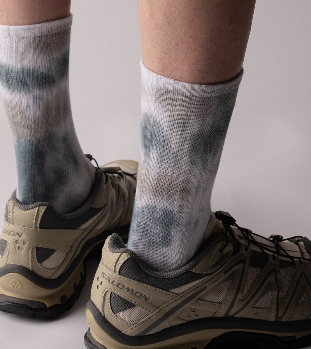 Spray Dye Crew Casual Socks - Drip Navy - BEV C multi label store