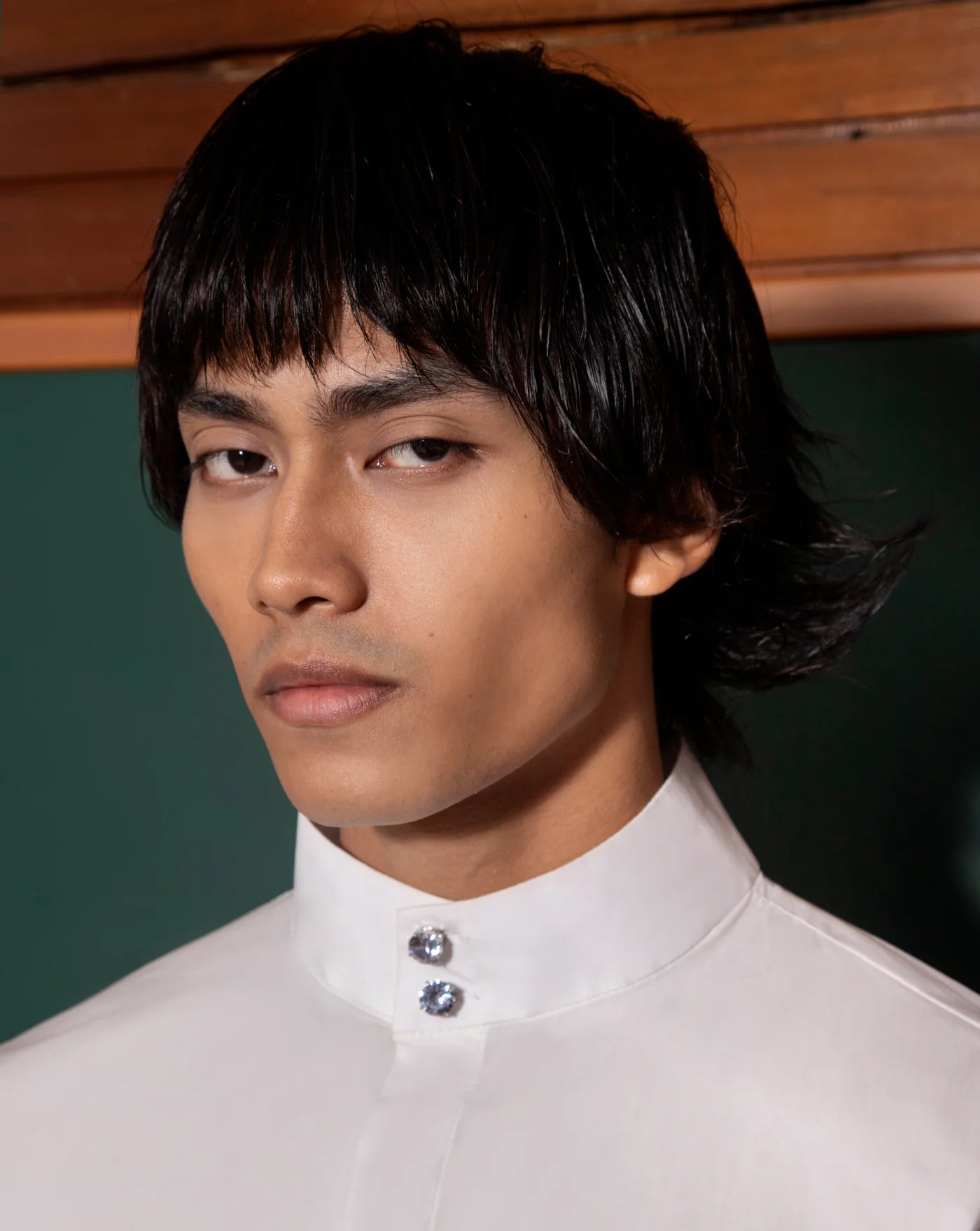 Kemeja Cekak Malaya (White) - BEV C multi label store
