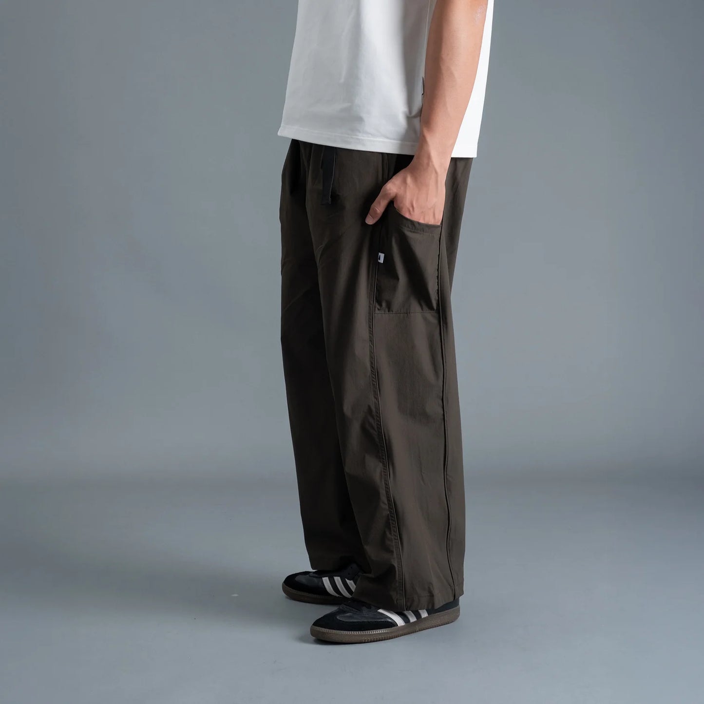 Panel Pants / Nylon – Green