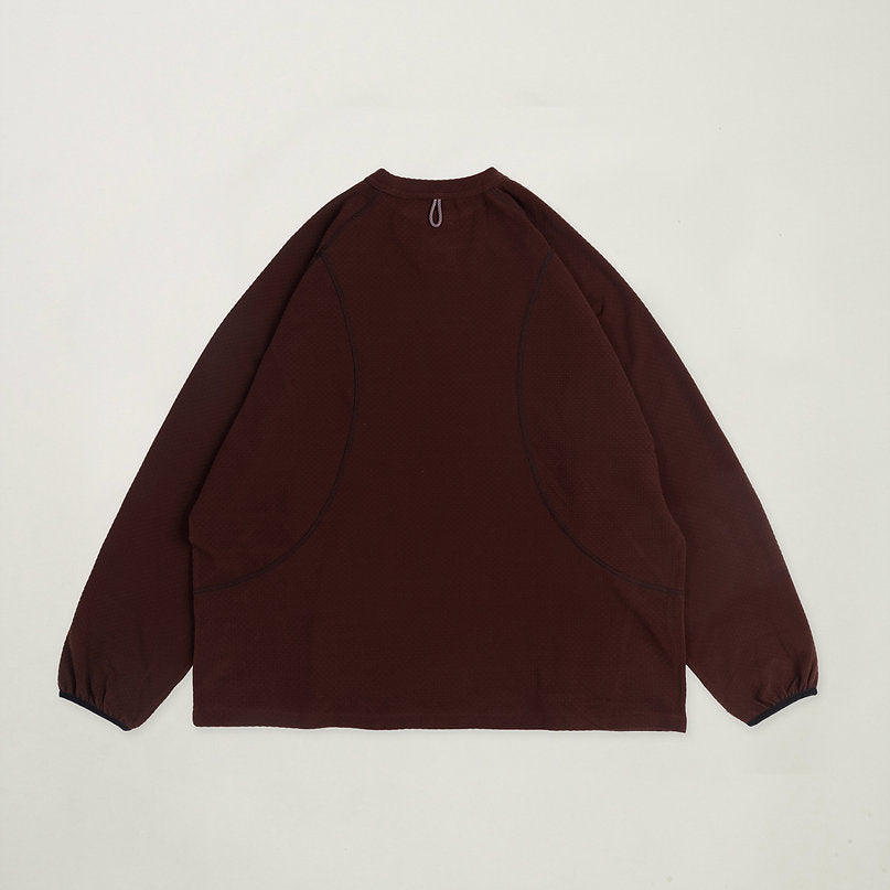 BETA L/S TEE BURGUNDY - BEV C multi label store
