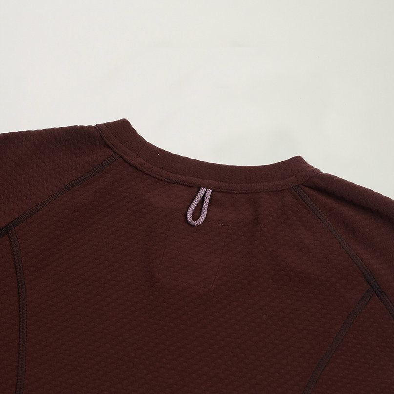 BETA L/S TEE BURGUNDY - BEV C multi label store