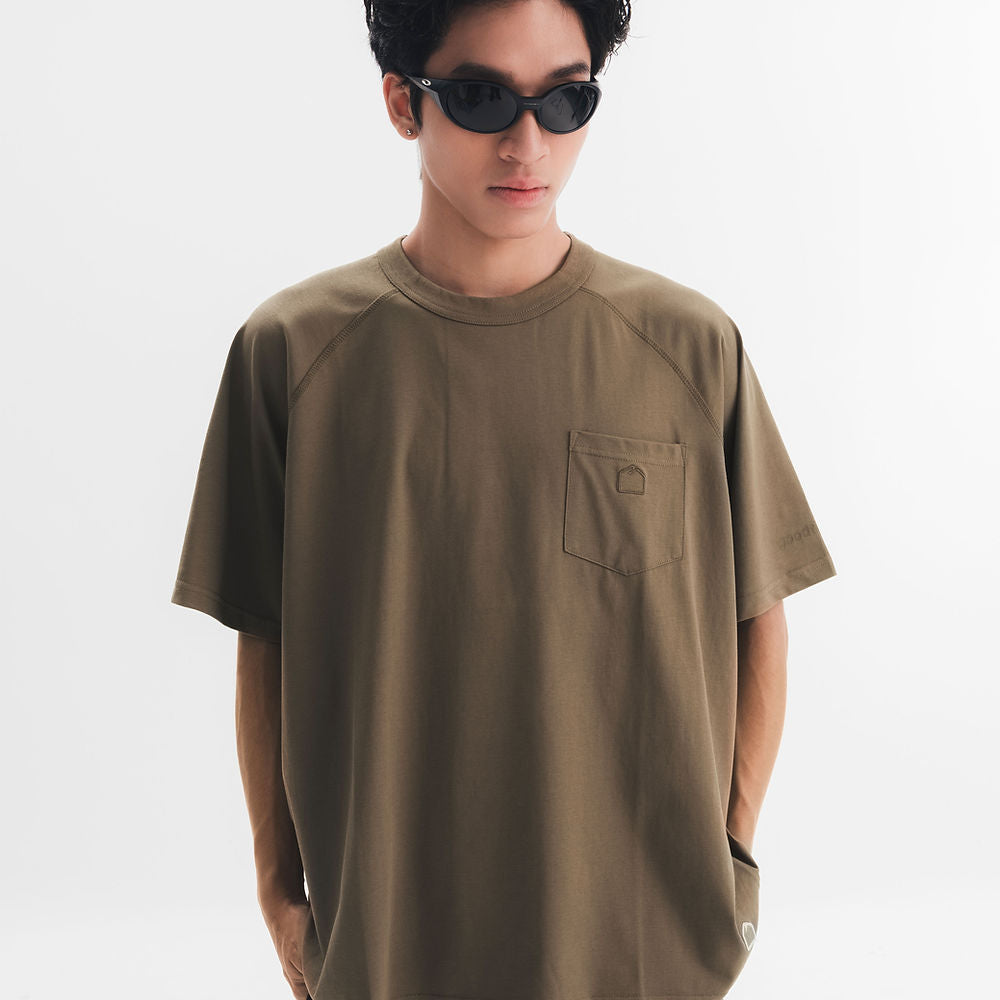 SORONA POCKET TEE - OLIVE - BEV C multi label store
