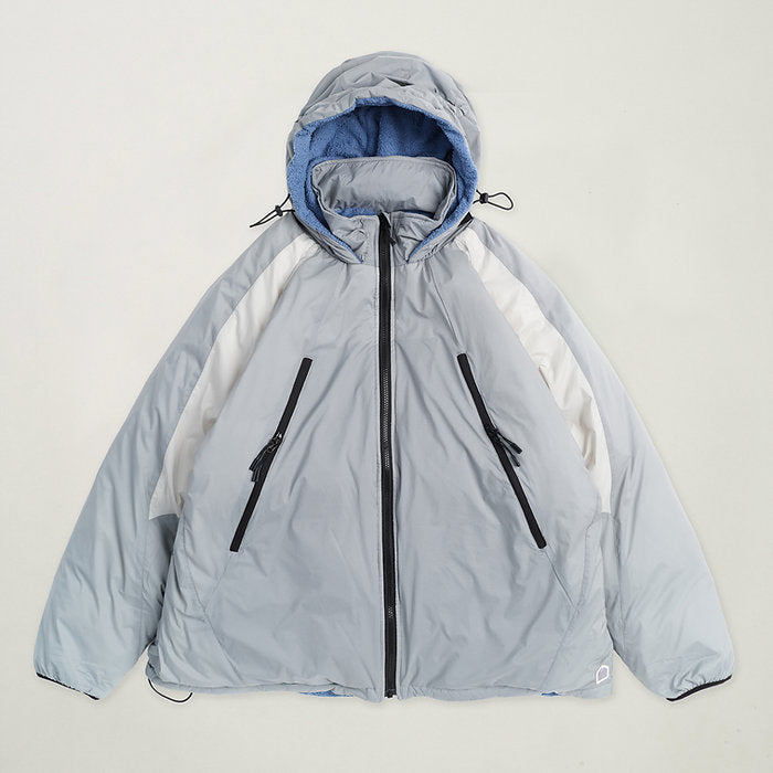 REVERSIBLE ROCKY DOWN JACKET SLATE GREY - BEV C multi label store