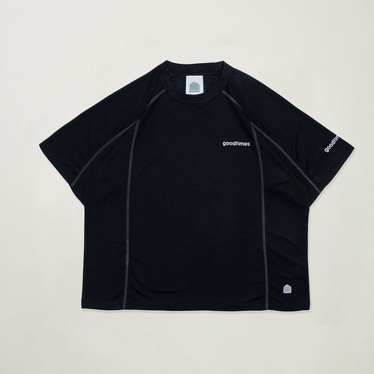 LITE SPLICE TEE - BLACK - BEV C multi label store