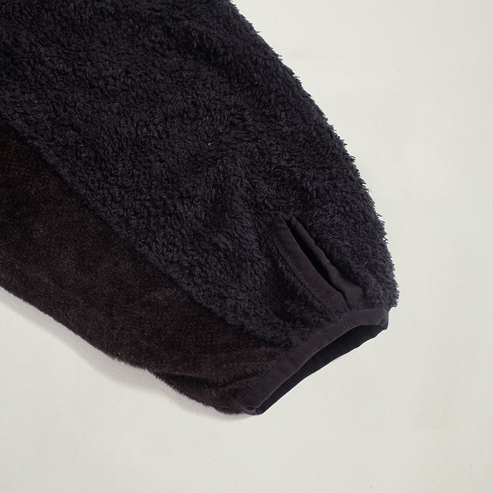 PACKABLE FLEECE ROCKY JACKET BLACK - BEV C multi label store