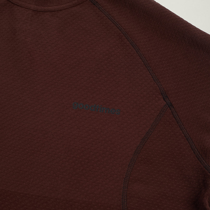 BETA L/S TEE BURGUNDY - BEV C multi label store