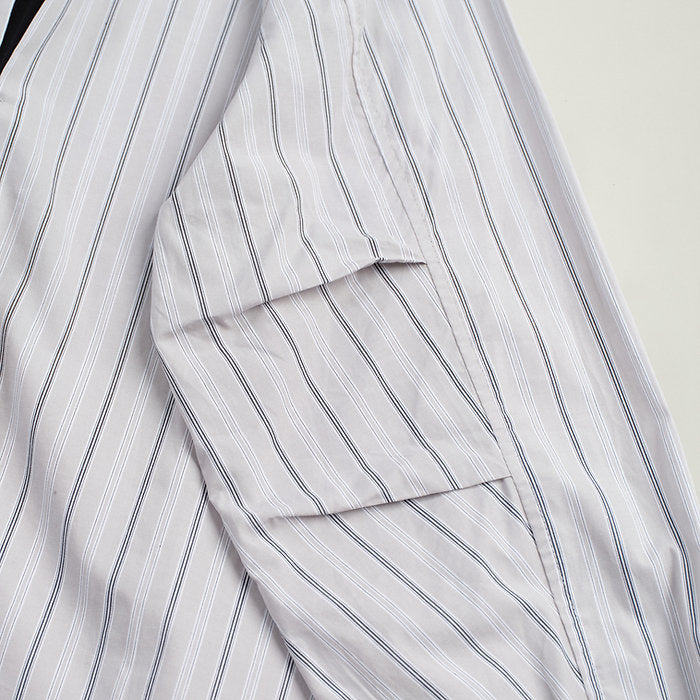 EXPLORER COMFY L/S SHIRT GREY STRIPE - BEV C multi label store