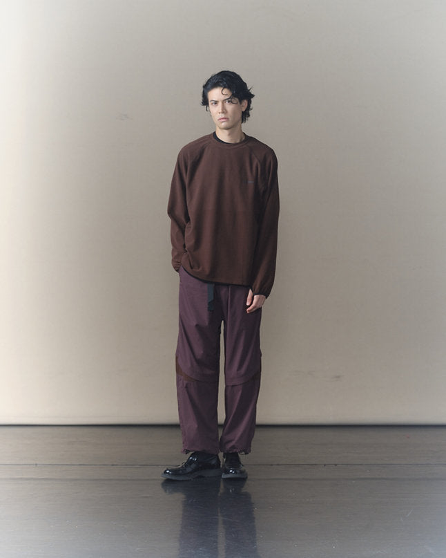 BETA L/S TEE BURGUNDY - BEV C multi label store