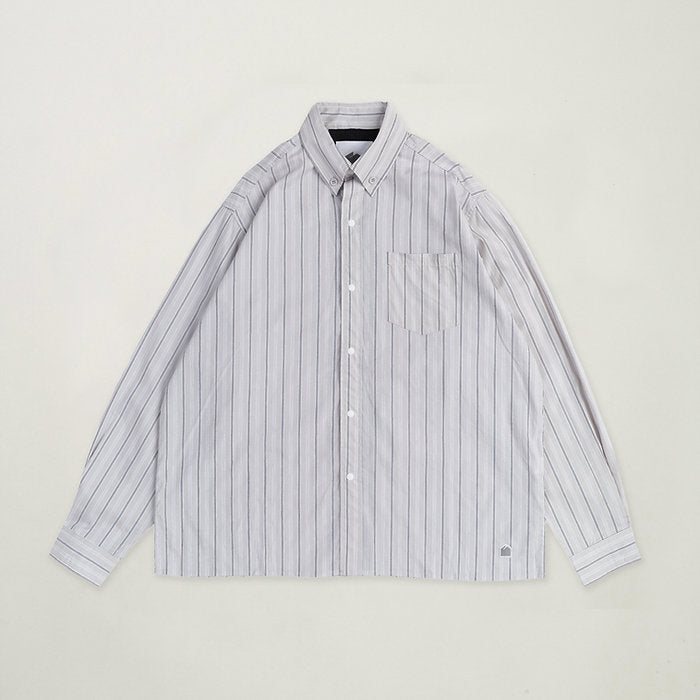 EXPLORER COMFY L/S SHIRT GREY STRIPE - BEV C multi label store