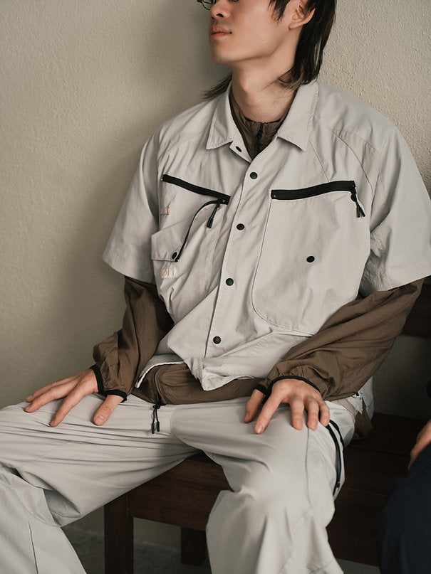 Explorer Brew Shirt (Light Grey) - BEV C multi label store