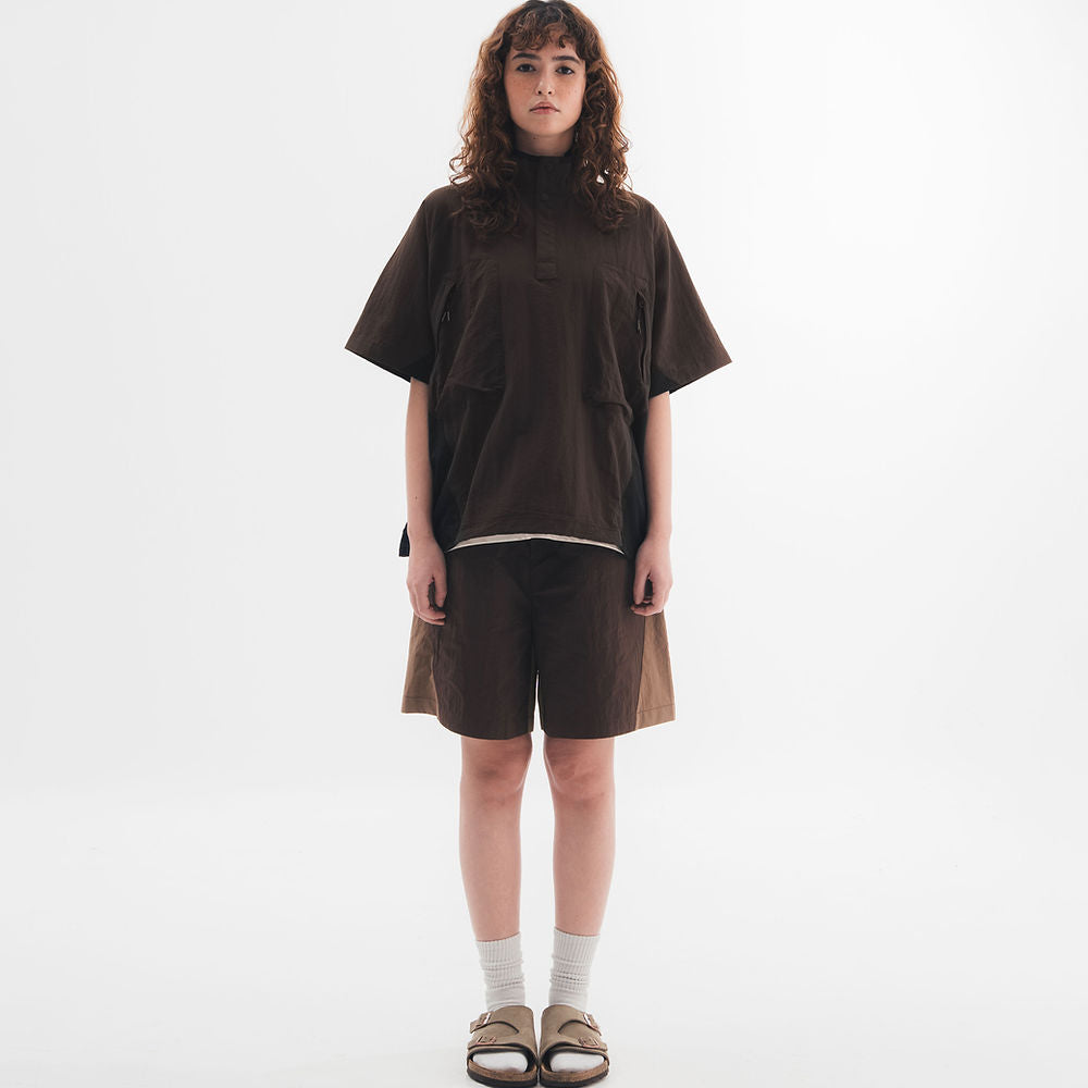 Half Snap Pullover Shirt (Umber) - BEV C multi label store