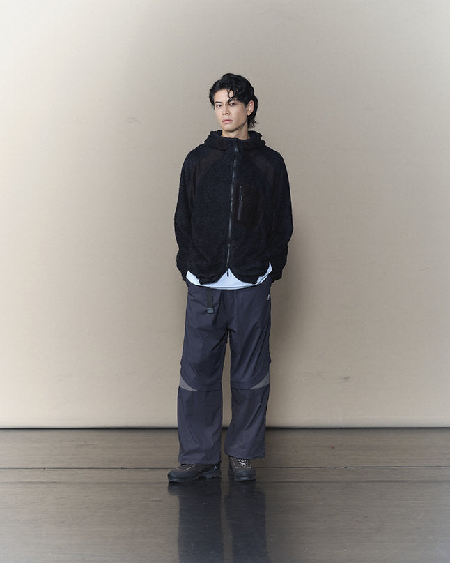 PACKABLE FLEECE ROCKY JACKET BLACK - BEV C multi label store