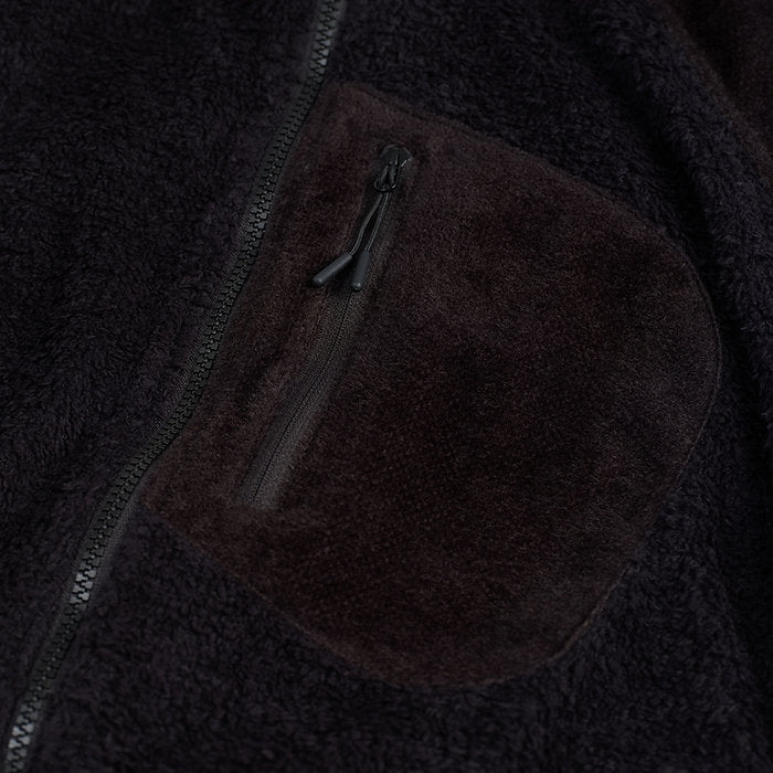 PACKABLE FLEECE ROCKY JACKET BLACK - BEV C multi label store